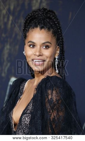 Zazie Beetz at the Los Angeles premiere of 'Joker' held at the TCL Chinese Theatre IMAX in Hollywood, USA on September 28, 2019.
