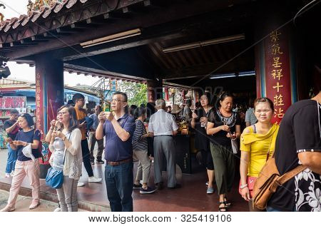 Nantou, Taiwan - September 27th, 2019: famous attraction of Zi Nan Temple in Zhushan Township, Nantou County, Taiwan, Asia