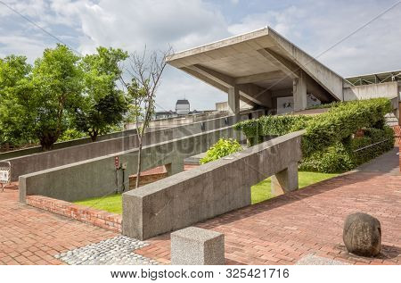 Changhua, Taiwan - July 13th, 2019: modern style architecture of National Changhua Living Art Center at Changhua city, Taiwan, Asia
