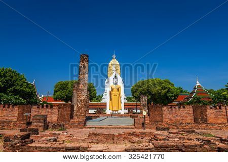 Buddha Statue At Wat Phra Si Rattana Mahathat Also Colloquially Referred To As Wat Yai Is A Buddhist
