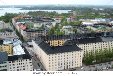 Luchtfoto van Helsinki