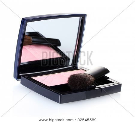 상자 흰색 절연 메이크업 블러셔