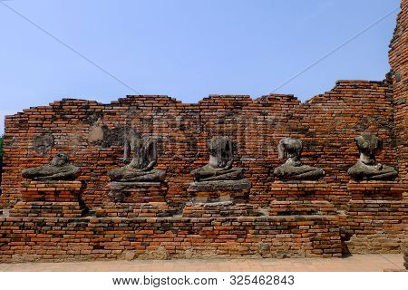 Old Temple Ayuttha Of Thailand Heritage Of Asia