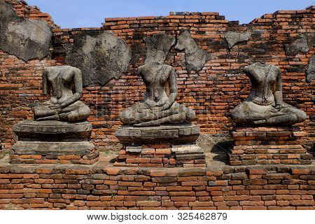 Old Temple Ayuttha Of Thailand Heritage Of Asia