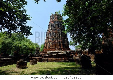 Old Temple Ayuttha Of Thailand Heritage Of Asia