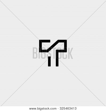 Letter T Tt Logo Design Simple Vector