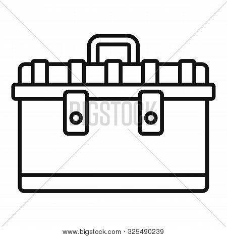 Tool Box Icon. Outline Tool Box Vector Icon For Web Design Isolated On White Background