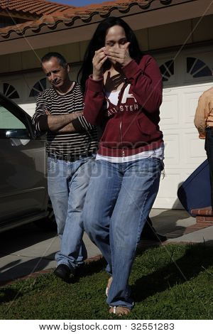 LOS ANGELES - MAR 10: Nadya Suleman aka Octomom er på hendes hus kort efter flytter ind hos hendes 14 