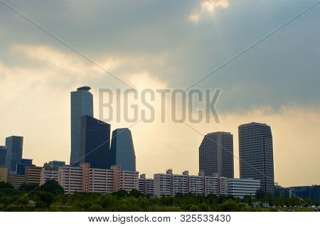 View To Yeoeuido Buildings From The Hang River
