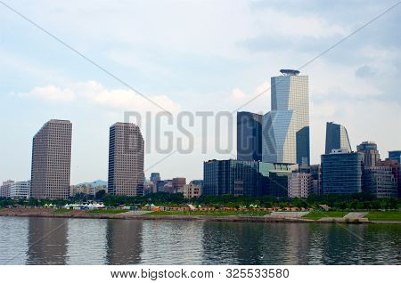 View To Yeoeuido Buildings From The Hang River