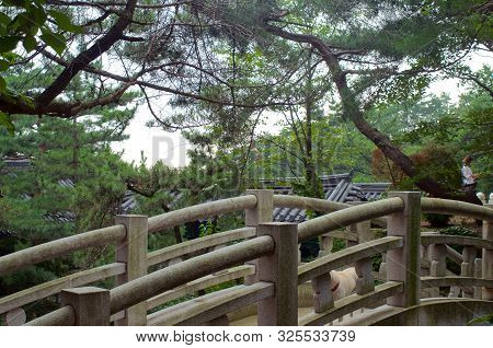 Buddhist Temple On Mountain In Seoul