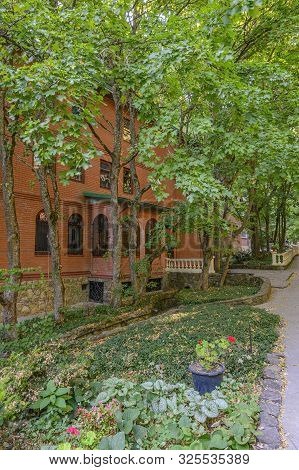 Gorny Settlement, Krasnodar Krai, Russia - September 15, 2019: Deserts, Temple And Spring Of Theodos