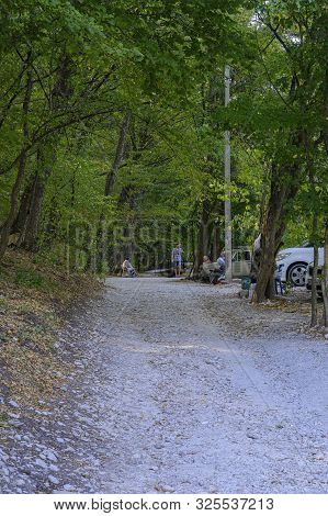 Gorny Settlement, Krasnodar Krai, Russia - September 15, 2019: Deserts, Temple And Spring Of Theodos