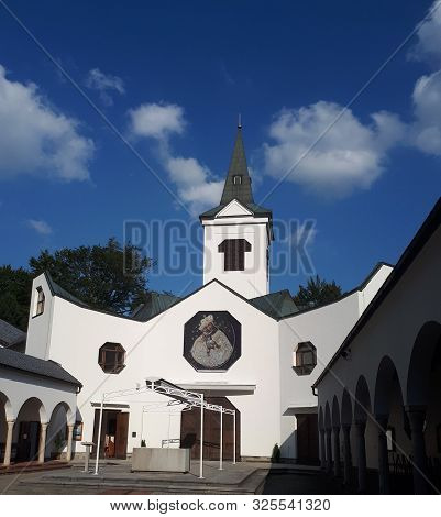 Church Of Virgin Mary On Circa September 2019  In Zlate Hory, Czech Republic.