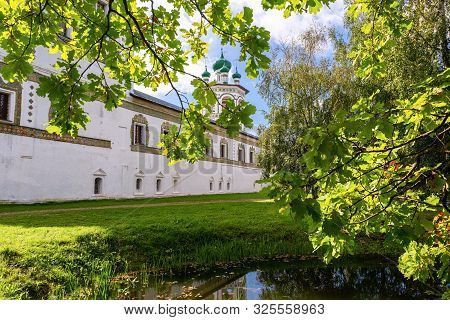 Bell Tower And The Church Of St. John The Theologian In Nicolo-vyazhishchsky Monastery. Novgorod Reg