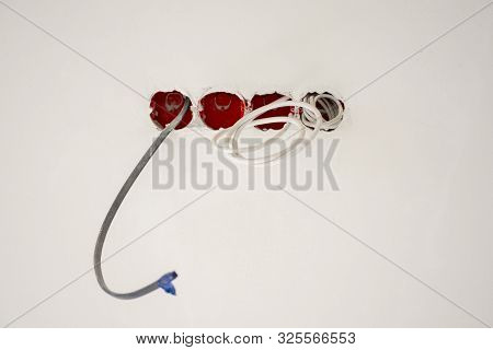 Open Sockets In The Wall With Long Wires