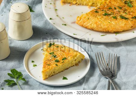 Homemade Spaghetti Omelette With Eggs