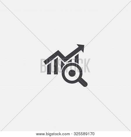 Trend Analyze Base Icon. Simple Sign Illustration. Trend Analyze Symbol Design. Can Be Used For Web 