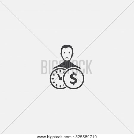 Private Debt Base Icon. Simple Sign Illustration. Private Debt Symbol Design. Can Be Used For Web An