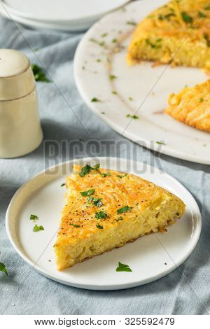 Homemade Spaghetti Omelette With Eggs
