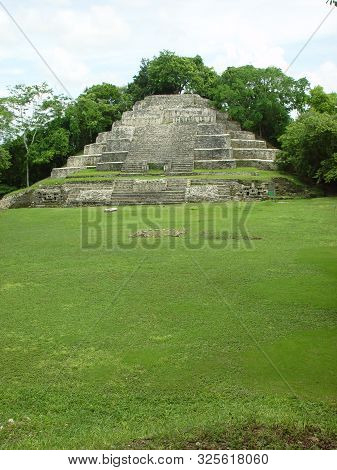 This Is The Site Of An Aztec Temple Area Known As The Jaguar Temple Located In Guatemala