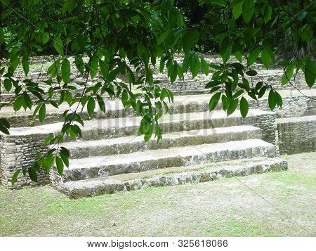 This Is The Site Of An Aztec Temple Area Known As The Jaguar Temple Located In Guatemala