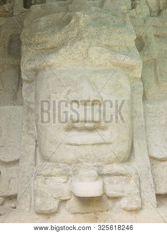 This Is The Site Of An Aztec Temple Area Known As The Jaguar Temple Located In Guatemala