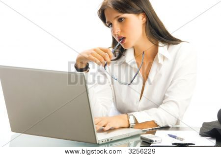Laptop And Glasses