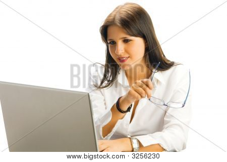 Secretary Smiling