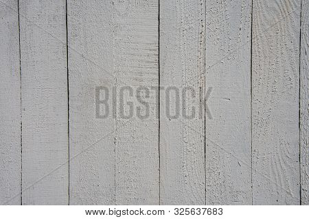 White Textured Wood, Fence Boards, Boards With Nails And Knots, Background