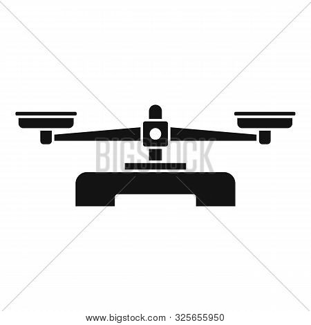 Retro Mechanical Scales Icon. Simple Illustration Of Retro Mechanical Scales Vector Icon For Web Des