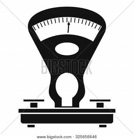 Retro Mechanical Scales Icon. Simple Illustration Of Retro Mechanical Scales Vector Icon For Web Des