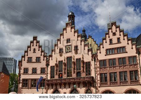 Frankfurt Am Main, Germany, August 2019. The Römer