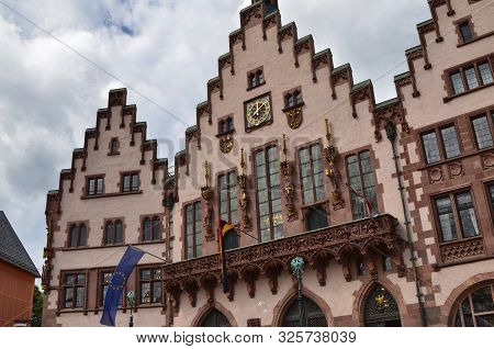 Frankfurt Am Main, Germany, August 2019. The Römer
