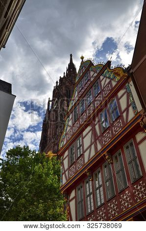 Frankfurt Am Main, Germany, August 2019. The Römer