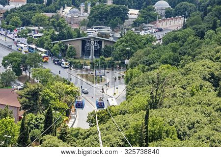 Eyup,istanbul,turkey-june 9,2019. Pierre Loti Hill Located In Eyup District Of Fatih On European Sid