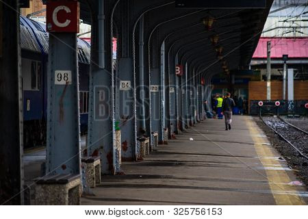 Bucharest North Railway Station (gara De Nord) In Bucharest, Romania, 2019.