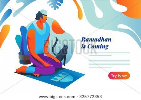 Islamic pray in web template