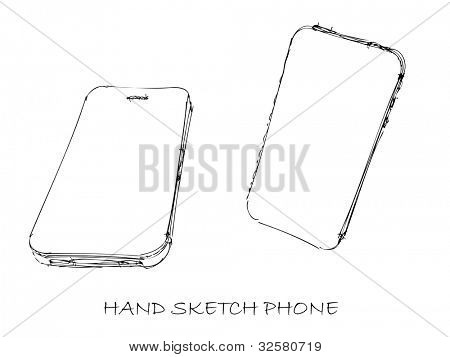 Ruční nákres Smartphone