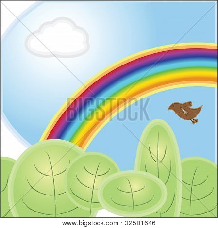 Rainbow_landscape_green