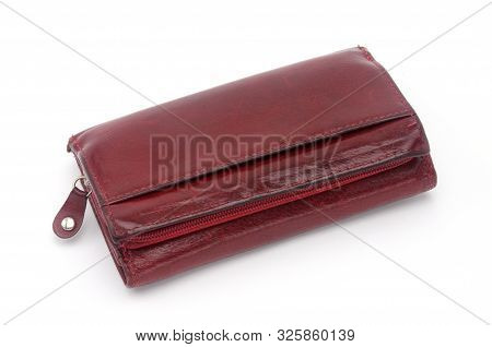 Purse On An Isolated White Background. Porte-monnaie