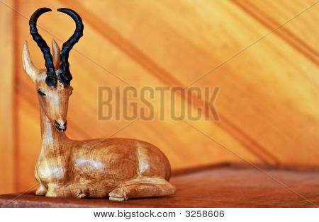 Afryki Antelope drewno rzeźba