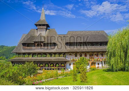 Barsana Monastery House In The Middle Of Nature. Barsana Monastery Is An Important Landmark In Maram