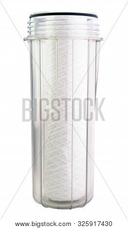 Clean Home Water Filter From Drinking Water Systems Isolated On White Background