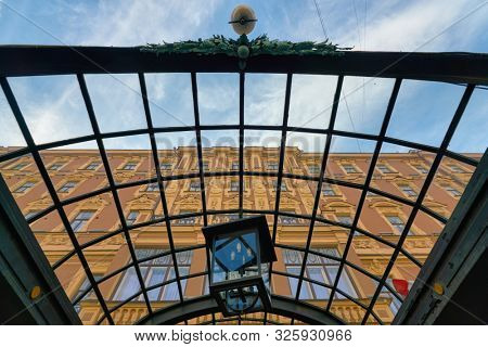SAINT PETERSBURG, RUSSIA - CIRCA AUGUST, 2017: the Belmond Grand Hotel Europe located in Saint Petersburg.