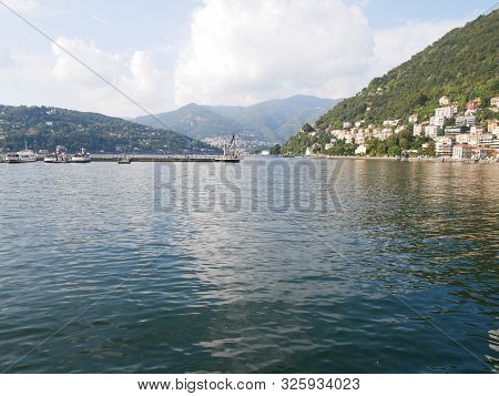 View Of The Beautiful Lake Como, Italy