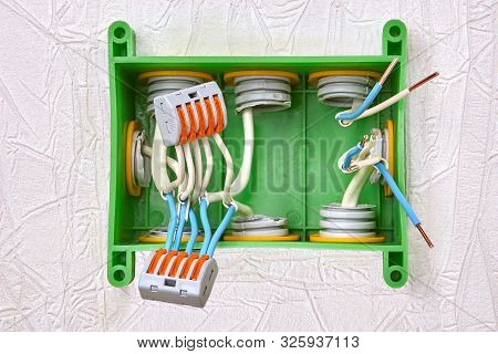 Electric Installation Work. Conductor Splicing Connectors Type Of Push Lever. Wire Connectors For Co