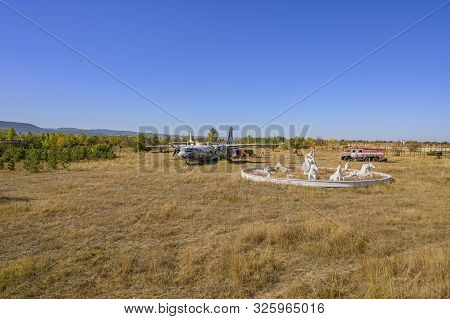 Belogorsk, Crimea, Russia-september 16, 2019: Taigan Safari Park. Panorama Of The Park.