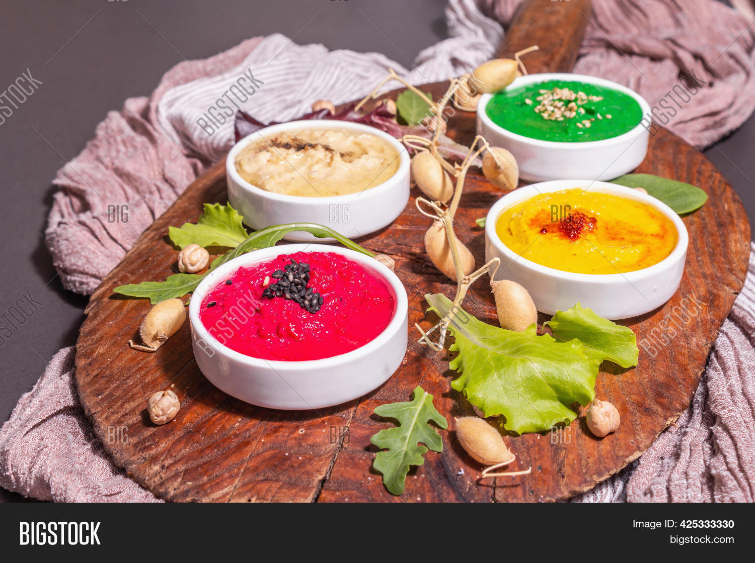 Colorful Hummus Bowls Image & Photo (Free Trial) Bigstock