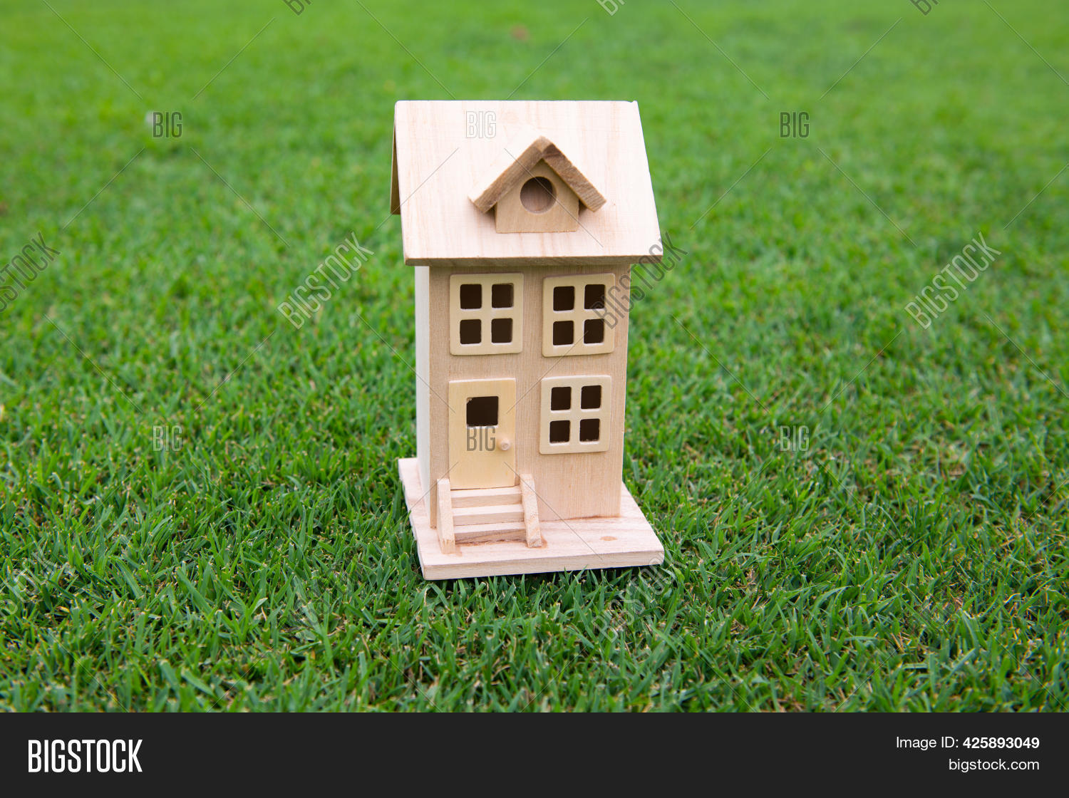 Wooden Toy House On Image & Photo (Free Trial) Bigstock